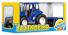 Brinquedo Infantil Trator De Arado - Poliplac 5979