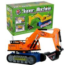Brinquedo Infantil trator Escavadeira Com Som e Luzes 3D Brinquedo Infantil trator Escavadeira Com Som e Luzes 3D