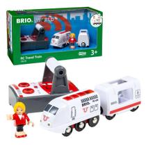 Brinquedo infantil Travel Train BRIO com controle remoto com luz e som