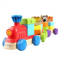 Brinquedo Infantil Trenzinho de Madeira Discovery Train Remontar Reorganizar Baby Einstein +18 Meses