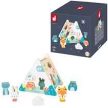 Brinquedo Infantil Triangulo Encaixa Formas Com 7 Peças Em Madeira - Janod