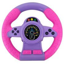 Brinquedo Infantil Volante Giro 360º Base Com Som Roxo - Dm Toys Brinquedo Infantil Volante Giro 360º Base Com Som Roxo - Dm Toys