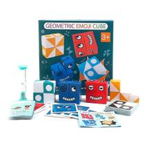 Brinquedo infantil Wooden Expression Puzzled Magic Cube Building Blocks Brinquedo infantil Wooden Expression Puzzled Magic Cube Building Blocks