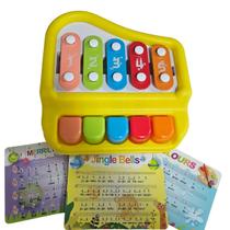 Brinquedo Infantil Xilofone e Piano - HK Brinquedos