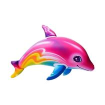 Brinquedo Inflável Colorido De Golfinho Tubarão Para Festa Na Piscina Infantil, Presente Para