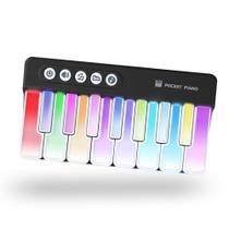 Brinquedo Instrumento Musical HACOCOLA Mini Teclado Piano Iluminado Brinquedo Instrumento Musical HACOCOLA Mini Teclado Piano Iluminado