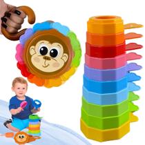 Brinquedo Interativo Bebes Encaixe Didático Educativo Sensorial Macaco Presente