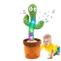 Brinquedo interativo Cactus Bailarin com voz, música e luzes 32c Brinquedo interativo Cactus Bailarin com voz, música e luzes 32c