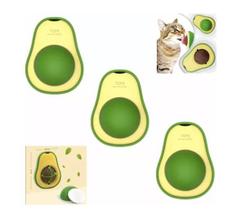 Brinquedo Interativo De Gato Bola Catnip Abacate Com Adesivo