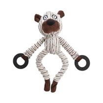 Brinquedo Interativo De Pelúcia Para Cães Pequenos, Formato De Bezerro, Urso E Macaco, Com Som E