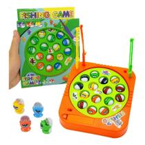 Brinquedo Interativo de Pesca Infantil Pesca Maluca com Som, Luz e Movimento Giratório Brinquedo Interativo de Pesca Infantil Pesca Maluca com Som, Luz e Movimento Giratório