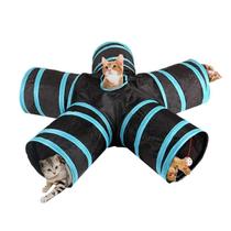 Brinquedo Interativo Divertido Túnel Para Gato Cães Pets Com Dobrável Com Bolsa Labirinto 5 Cinco Saídas Brinquedo Interativo Divertido Túnel Para Gato Cães Pets Com Dobrável Com Bolsa Labirinto 5 Cinco Saídas