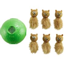 Brinquedo Interativo Dog Snuffle NTreat Ball Outward Hound Puzzle Quebra-Cabeça Para Cães