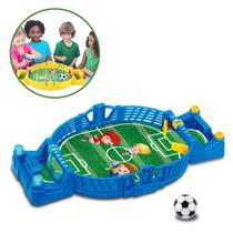 Brinquedo Interativo Educativo Futebol De Mesa Pebolim Azul - Majestic