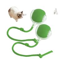 Brinquedo Interativo Elétrico Para Gatos Com Bola Rolante, Recarregável via USB, Teaser Automático