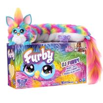 Brinquedo interativo Furby DJ Super Snuggly Rainbow 81 cm com música