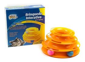 Brinquedo Interativo Gato Corre-corre Torre de Bolinhas Pet