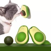 Brinquedo Interativo Gatos Bola Catnip Abacate Com Adesivo