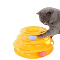 Brinquedo Interativo Gatos Torre De Bolinhas Pet Corre Corre