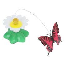 Brinquedo interativo giratório elétrico automático para gatos cachorro animais de estimação