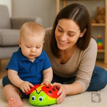 Brinquedo Interativo Infantil Com Rodinhas Joaninha Educativo Estimulo Criatividade Básico Animado Brinquedo Interativo Infantil Com Rodinhas Joaninha Educativo Estimulo Criatividade Básico Animado