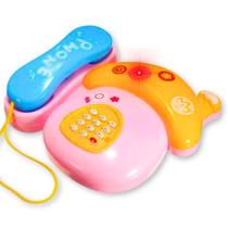 Brinquedo Interativo Infantil Telefone Com Luz Som E Música