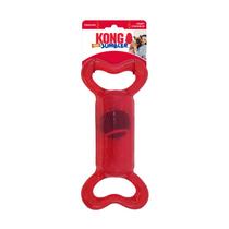 Brinquedo Interativo Kong Jumbler Tug Com Bola e Apito - PQ/MD