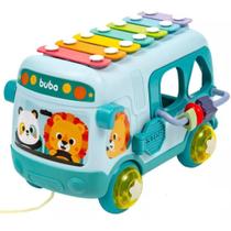 Brinquedo Interativo Ônibus De Atividades Bebê Encaixe Chocalho Xilofone 18035 - Buba
