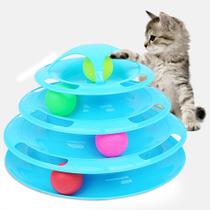 Brinquedo Interativo P/ Gatos Torre De Bolinhas 4 Niveis