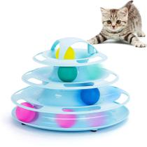 Brinquedo Interativo P/ Gatos Torre De Bolinhas Corre Corre Pet