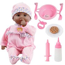 Brinquedo interativo para bonecas Choi's Pink de 40 cm com sons e acessos.