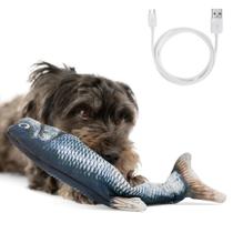 Brinquedo interativo para cães AmazinglyCat Floppy Fish com cauda em movimento