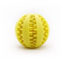 Brinquedo Interativo para Cães com Dispenser de Petiscos Bola Amarela Resistente Brinquedo Interativo para Cães com Dispenser de Petiscos Bola Amarela Resistente