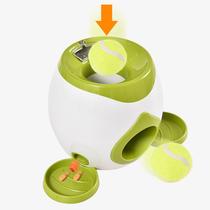 Brinquedo interativo para cães, solta bolas e petiscos