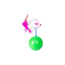 Brinquedo Interativo Para Gato Bola Com Ratinho Cores Sortidas - Mimo Pets