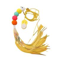 Brinquedo Interativo Para Gato Em Forma De Libélula Com Corda Elástica E Sino De Pluma Para Provocar