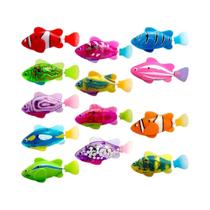 Brinquedo Interativo Para Gato LED Robô Nadador Peixe Eletrônico Fofo Simulação Brilhante Produto