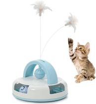 Brinquedo Interativo para Gato MIAOXSEN - Bola com Pena e Erva-do-Gato