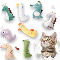 Brinquedo Interativo Para Gatos Bichinhos de Pelúcia com Catnip Erva para Gatos