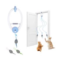 Brinquedo Interativo Para Gatos Com Teaser Retrátil E 3 Ratos De Catnip Para Gatos De Interior Brinquedo Interativo Para Gatos Com Teaser Retrátil E 3 Ratos De Catnip Para Gatos De Interior