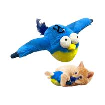 Brinquedo Interativo Para Gatos Em Forma De Pássaro Voador Com Catnip, Asas Que Flutuam E Sons De