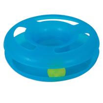 Brinquedo Interativo para Gatos Fat Cat Crazy Circle com Bola de Erva-do-Gato