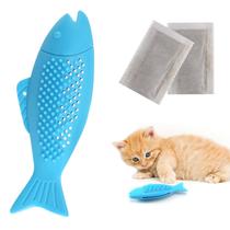 Brinquedo Interativo para Gatos PAKESI - Formato de Peixe com Catnip