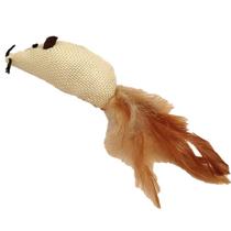 Brinquedo Interativo para Gatos Ratinho Catnip c/ penas