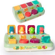 Brinquedo interativo pop-up de dinossauro Tovol Zerky por 6 a 12 meses