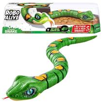 Brinquedo Interativo Robô Alive Cobra Verde Escuro Candide