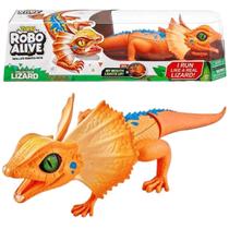 Brinquedo Interativo Robô Alive Lagarto Laranja