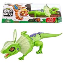 Brinquedo Interativo Robô Alive Lagarto Verde