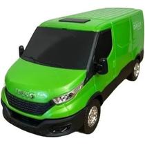Brinquedo Iveco Daily Van Miniatura verde