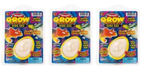 Brinquedo JA-RU Magic Grow Dinosaur Eggs, pacote com 3 unidades, surpresa para incubação